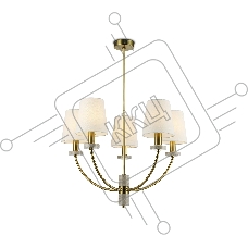 Люстра Ambrella light LH75351/5 SB/WH бронза/белый E14*5 max 40W D630*780