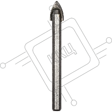 Сверло Kranz по стеклу и кафелю 10 мм