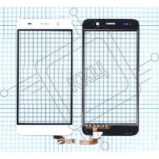 Сенсорное стекло (тачскрин) для Huawei Ascend Y6 белое