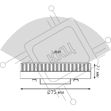 Лампа светодиодная Gauss 108008308 8Вт цок.:GX53 таблетка 150B св.свеч.бел.хол. GX53 (упак.:10шт)