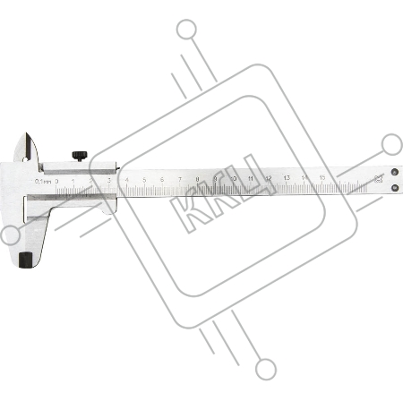 Штангенциркуль 3445-150 металлический тип 1, класс точности 2, 150мм, шаг 0,1мм