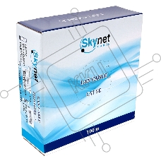 Кабель SkyNet Premium FTP outdoor 4x2x0,51 на тросу, медный, FLUKE TEST, кат.5e, однож., 100 м, box, черный
