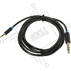 Кабель Vention аудио Jack 6,5 mm M/ 3,5 M - 2 м