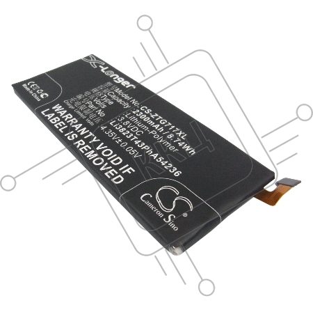 Аккумулятор CS-ZTG717XL ZTE Li3824T43P6hA54236-H для ZTE Blade S6 G717C  3.8V / 2300mAh / 8.74Wh