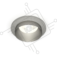 Комплект встраиваемого светильника Ambrella light XC6514023 SGR/MCH серый песок/хром матовый MR16 GU5.3 (C6514, N6133)