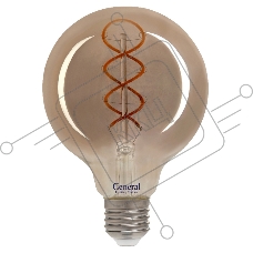 Филаментная светодиодная лампа General GLDEN-G95DSS-6-230-E27-1800 1/5/20