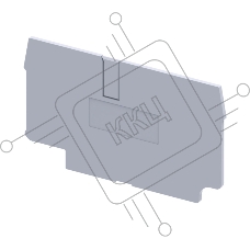 Крышка концевая для клеммы проходной OptiClip EPCX10-серый