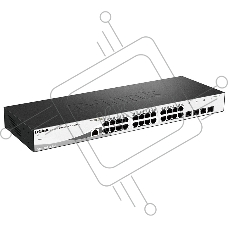 Управляемый коммутатор D-Link DGS-1210-28/ME/A2A2 уровня с 24 портами 10/100/1000Base-T и 4 портами 1000Base-X SFP