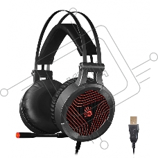 Наушники с микрофоном A4Tech G530 черный/серый 1.8м мониторы оголовье