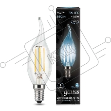 Светодиодная лампа GAUSS 104801207 LED Filament Свеча на ветру E14 7W 580lm 4100К 1/10/50