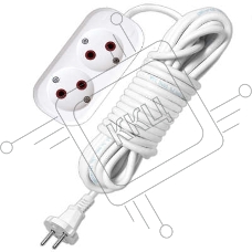 Удлинитель 2х3м без заземл. 6А IP20 У6-011М ПВС 2х0.75 UNIVersal 011М-03