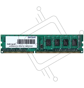 Память Patriot SL 4GB DDR3 1600MHz (PC3-12800) DIMM PSD34G160081 1*4GB CL11
