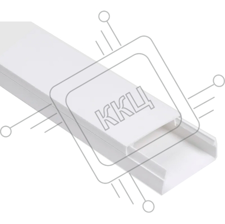 Кабель-канал 40х25 L2000 пластик ECOLINE ИЭК CKK11-040-025-1-K01