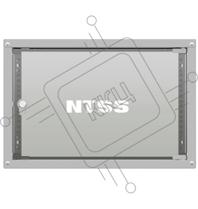 Шкаф коммутационный NTSS LIME (NTSS-WL6U5545GS) настенный 6U 550x450мм пер.дв.стекл несъемн.бок.пан. 30кг серый 110град.