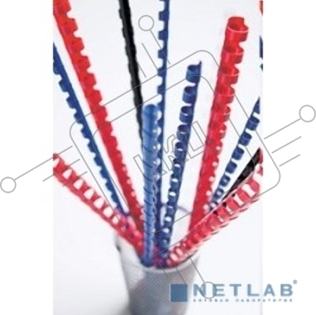 Пластиковые пружины для переплета 14 мм (на 81-100 листов) красные 100шт Fellowes (FS-53468)