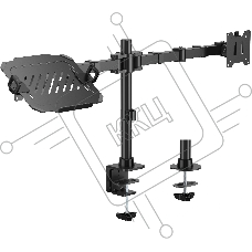 Кронштейн для монитора/ноутбука Cactus CS-VM-LH24-BL черный 17