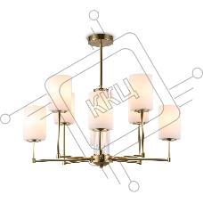 Люстра Ambrella light LH56217/8 BS/FR латунь/белый матовый E27/8 max 60W D700*600