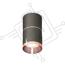 Светильник Ambrella Light XS7403101 DCH/PPG черный хром/золото розовое полированное MR16 GU5.3 (C7403, A2073, C7403, N7035)
