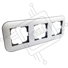 Ovivo Рамка 3-местн. ЛОФТ (LOFT), белый/серый, 404-010003-227