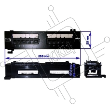 Патч-панель Lanmaster TWT-PP12UTP-H 19