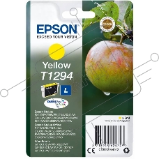 Картридж струйный Epson T1294 (C13T12944012/C13T12944011/C13T12944010) желтый, 7 мл., для SX420/425/525WD/B42WD/BX320FW