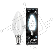 Лампа светодиодная Filament Свеча E14 5Вт 4100К OPAL GAUSS 103201205