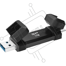 Флеш накопитель 1TB Silicon Power DS72, USB 3.2/Type-C, Черный, read/write 1050/850Mb/s