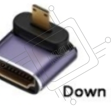 Переходник micro HDMI  на HDMI вниз