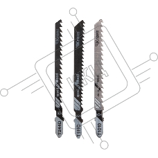 Набор полотен для электролобзика KRANZ № 4 T101D/T111C/T244D (3 шт./уп.) 
