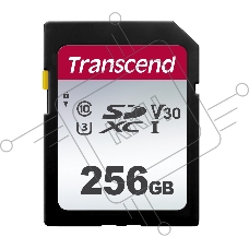 Флеш карта SD 256GB Transcend SDXC Class 10 UHS-I U3, V30, TLC, Silver