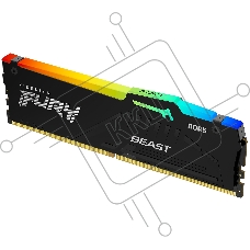 Оперативная память Kingston Fury Beast, DDR5, 8GB (1x8GB), 5600MHz, CL40, с радиатором, RGB, черный