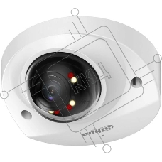 Уличная мини-купольная IP-видеокамера SmartDualLight DAHUA DH-IPC-HDBW2249FP-AS-IL-0280B 2Мп, 1/2.8” CMOS, объектив 2.8мм, видеоаналитика, микрофон, ИК 30м, LED 30м, IP67, IK10, металл