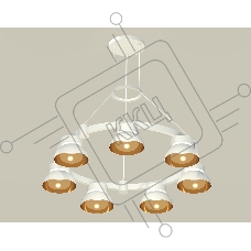 Светильник Ambrella light XR92031402/7 SWH/PYG/CL белый песок/золото желтое полированное/прозрачный GX53 (A9203, C9236, N8144)
