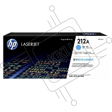Картридж лазерный Cartridge HP 212A для CLJ Enterprise M554/M555/M578, голубой ( 4 500 стр.)