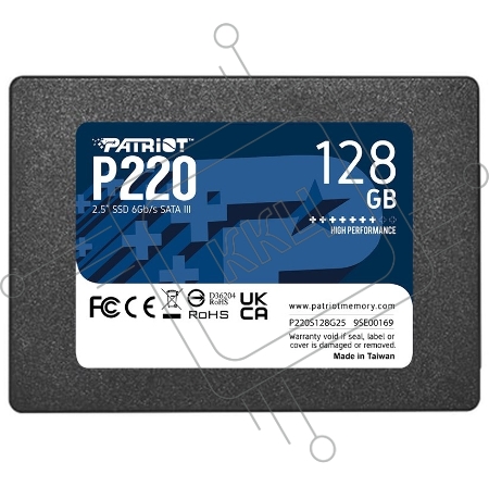 Накопитель SSD Patriot P220 128GB, SATA 2.5