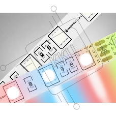 Светодиодная лента Ambrella light GS4302 5050 60Led/ 14.4W m/ 24V IP20 RGB/ 5000*10*1.87mm (4 конт.)