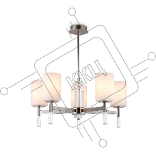 Люстра Ambrella light LH56251/5 SN/FR никель/белый матовый E27/5 max 60W D600*590