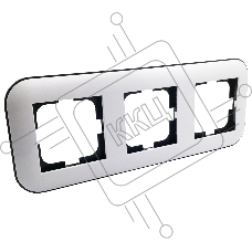 Ovivo Рамка 3-местн. ЛОФТ (LOFT), белый/черный, 404-010008-227