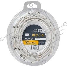 Трубка термоусадочная ТТУ нг-LS 6/3 бел. (уп.2м) IEK UDR12-006-003-002-K01-T