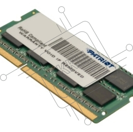 Память Patriot SL 4GB DDR3 1600MHz SO-DIMM PSD34G1600L81S PC3-12800, 1.35V 1*4GB CL11