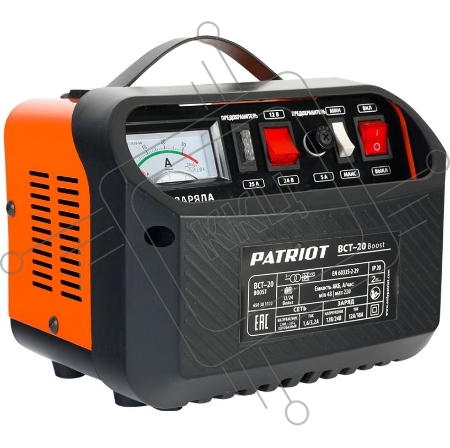 Устройство пуско-зарядное PATRIOT BCT-20 Boost  220В±15% 700Вт 12/24В зарядmax18А 48-220А/ч 6.2кг