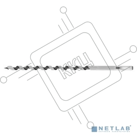 Сверло по дереву, спираль Левиса, HEX хвостовик, URAGAN 29465-235-18, d=18 х 235мм [29465-235-18]