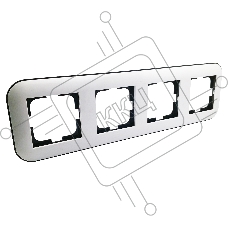 Ovivo Рамка 4-местн. ЛОФТ (LOFT), белый/черный, 404-010008-228