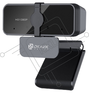Камера Web Oklick/Оклик OK-C21FH черный 2Mpix (1920x1080) USB2.0 с микрофоном