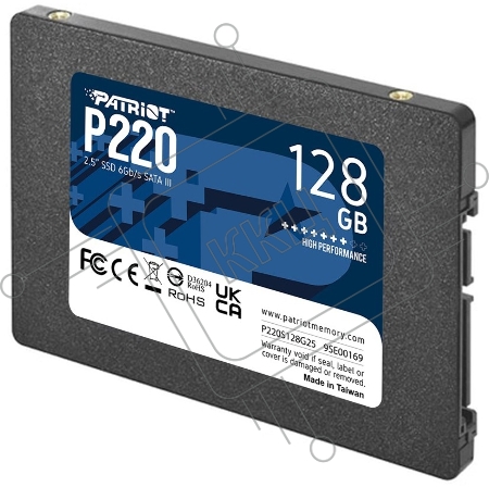 Накопитель SSD Patriot P220 128GB, SATA 2.5