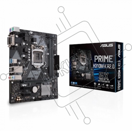 Материнская плата ASUS PRIME H310M-K R2.0  Soc-1151v2 Intel H310 2xDDR4 mATX AC`97 8ch(7.1) GbLAN+VGA+DVI