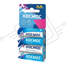 Элемент питания солевой R6 4хBL (блист.4шт) Космос KOCR64BL
