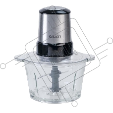 Измельчитель электрический Galaxy Line GL 2355, серебристый с черным, стеклянная чаша 1,5 л, 400 Вт, импульсный режим