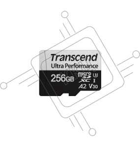 Флеш-накопитель Transcend Карта памяти 256GB UHS-I U3 microSD w/ adapter  A2 Ultra Performance R/W:160/125 MB/s