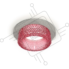 Комплект встраиваемого светильника Ambrella light XC6514042 SGR/PI серый песок/розовый MR16 GU5.3 (C6514, N6152)